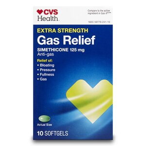 CVS Health Extra Strength Gas Relief Softgels, 10 Ct