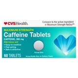 CVS Health Maximum Strength Caffeine 200 MG Tablets, 60 CT, thumbnail image 1 of 6