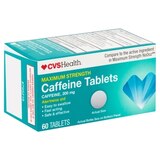 CVS Health Maximum Strength Caffeine 200 MG Tablets, 60 CT, thumbnail image 2 of 6