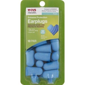 CVS Health Extreme Protection Earplugs, 10 Pair - 20 Ct
