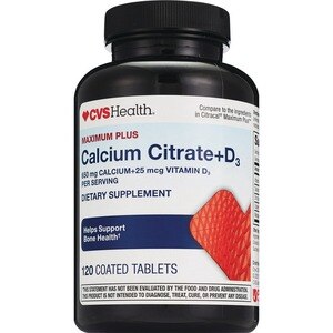 CVS Health - Citrato de calcio + vitamina D en cápsulas