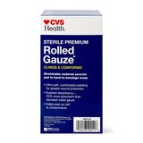 CVS Health Sterile Premium Latex-Free Rolled Gauze, thumbnail image 3 of 6