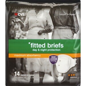 CVS Health Day & Night Maximum Absorbency Fitted Briefs