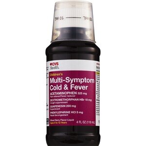 Equate Children S Multi Symptom Cold And Fever Liquid Dosage Chart