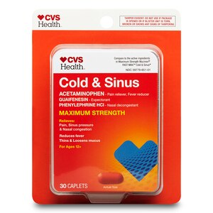 CVS Health Cold and Sinus Maximum Strength Caplets