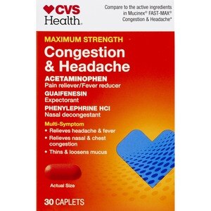 CVS Health Maximum Strength Congestion & Headache Acetaminophen Caplets