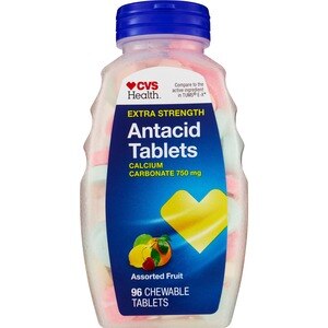 CVS Health Antacid Tablets Extra Strength Assorted Berries, 96CT