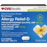 CVS Health Original Prescription Strength Non-Drowsy Allergy Relief-D Tablets, thumbnail image 1 of 2