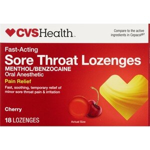 CVS Health -  Pastillas de rápida acción para el dolor de garganta