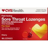 CVS Health Fast Acting Sore Throat Lozenges, thumbnail image 1 of 3