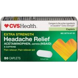 CVS Health Extra Strength Headache Relief Acetaminophen, Aspirin (NSAID) & Caffeine Caplets, thumbnail image 1 of 4