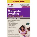 CVS Health Prenatal with DHA & Folic Acid Softgels, 60 CT, thumbnail image 1 of 5