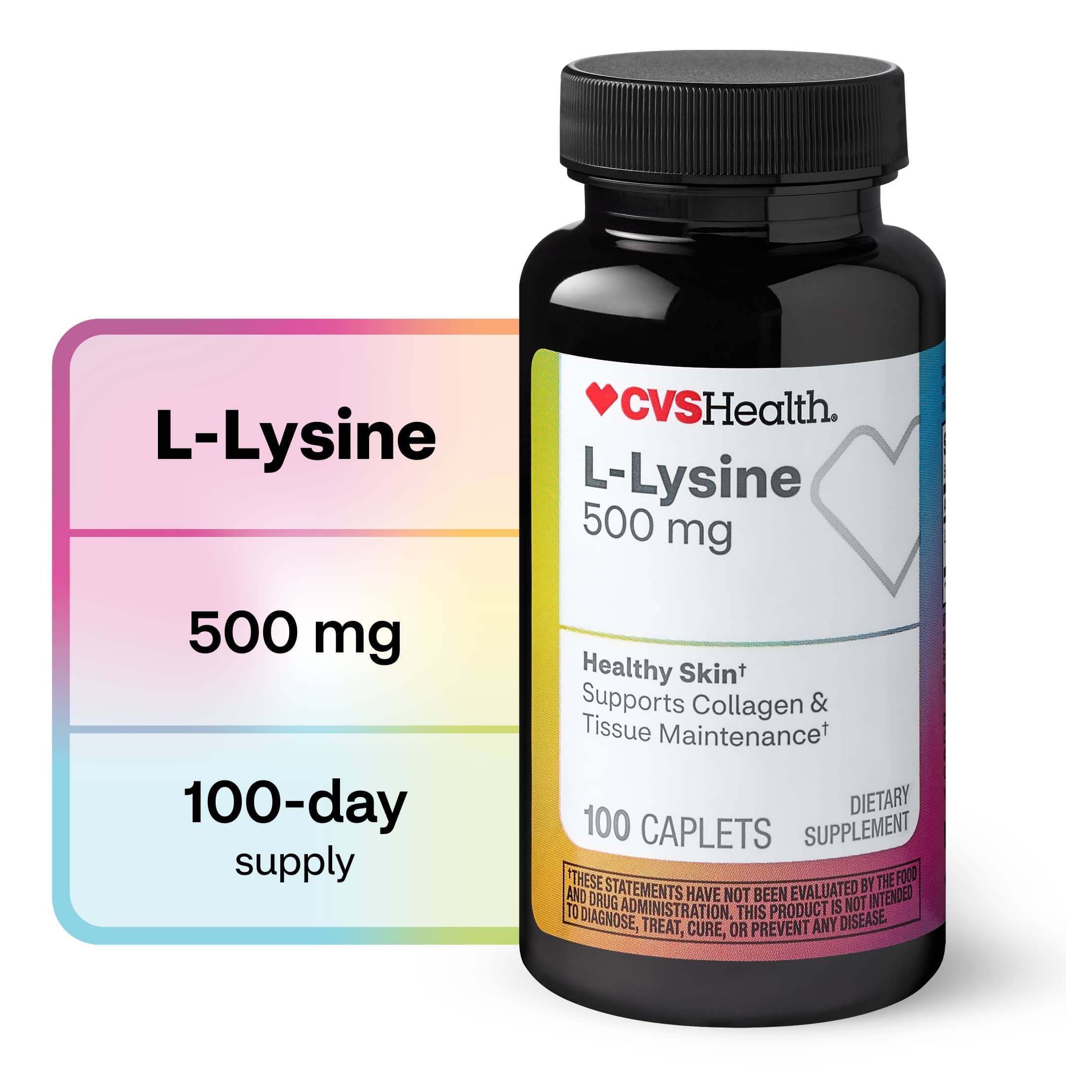 CVS Health L-Lysine Caplets, 100 Ct