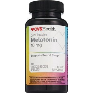 CVS Health Quick Dissolve Melatonin Tablets, 60 Ct