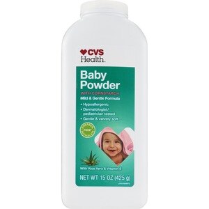 CVS Health Aloe Vera & Vitamin E Baby Powder With Cornstarch, 4 Oz - 15 Oz