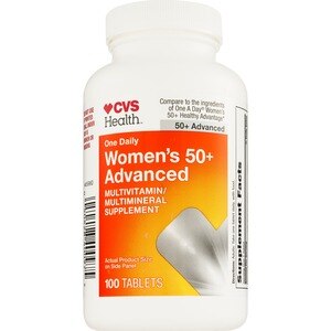 CVS Health Women's 50+ Advanced Multivitamin Tablets, 100 Ct
