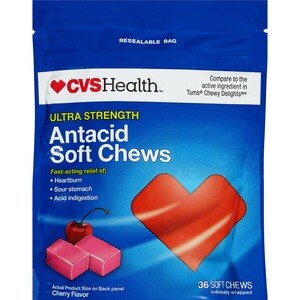 CVS Health Extra Strength Antacid Soft Chews Cherry