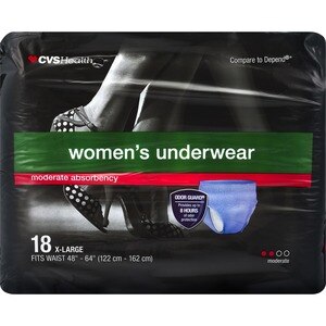 CVS Health Women's Underwear Moderate Absorbency, XL, 18 Ct