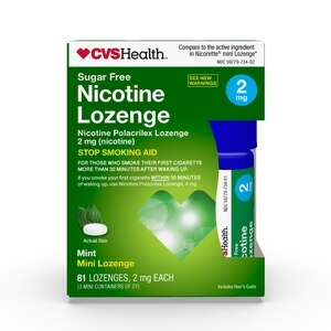  CVS Health Nicotine 2 mg Mini Lozenges 