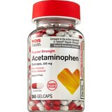 CVS Health Regular Strength Acetaminophen Pain Reliever & Fever Reducer 325 MG Gelcaps, 365 CT, thumbnail image 1 of 4
