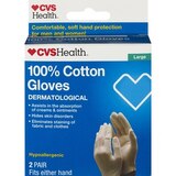 CVS Health 100% Cotton Gloves, Large, 2 Pair, thumbnail image 1 of 2