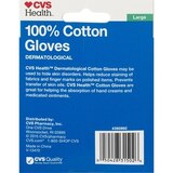 CVS Health 100% Cotton Gloves, Large, 2 Pair, thumbnail image 2 of 2
