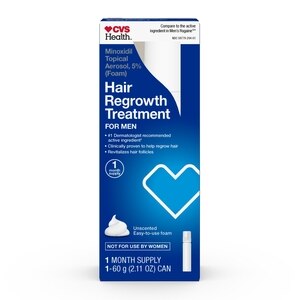 CVS Health Minoxidil Topical Aerosol, 5% (Foam) Hair Regrowth Treatment for Men