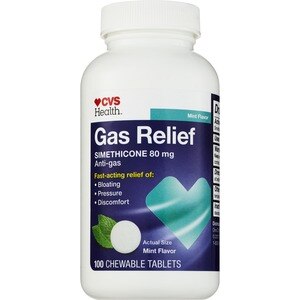 CVS Health Gas Relief Tablets, Mint, 100 Ct