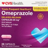 CVS Health Omeprazole Acid Reducer Delayed-Release Capsules, thumbnail image 1 of 5