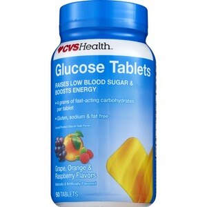 CVS Health Glucose Tablets, Assorted Fruit, 50 Ct