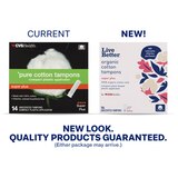 CVS Live Better Organic Cotton Tampons with Compact Plant-Based Plastic Applicator, Super Plus, 16 CT, thumbnail image 5 of 5