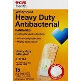 CVS Health Heavy Duty Waterproof Anti-Bacterial Bandages, thumbnail image 1 of 5