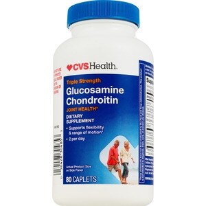 CVS Health - Cápsulas de glucosamina y condroitina, 120 u.
