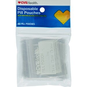 CVS Health Disposable Pill Pouches, 50 Ct