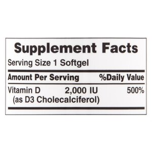 Cvs Health Vitamin D Softgels 2000iu