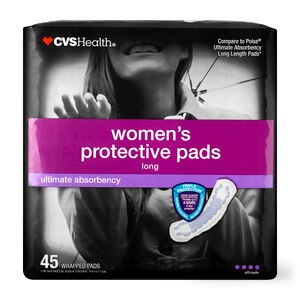 CVS Health Protective Pads Ultimate Absorbency, 45 Ct