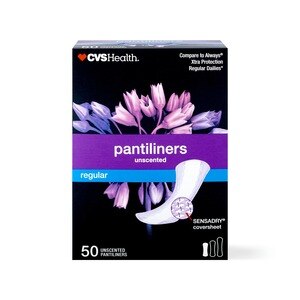 CVS Health Thin Panty Liners, Unscented, Regular, 50 Ct