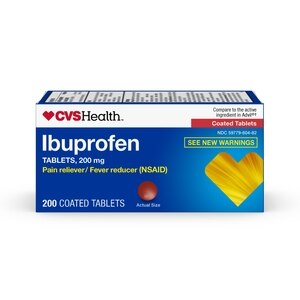 CVS Health - Ibuprofen en tabletas recubiertas, 200 mg