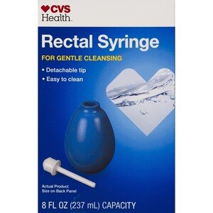  CVS Health Latex Free Rectal Syringe for Gentle Cleansing 