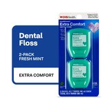 CVS Health EaseBetween Extra Comfort Dental Floss, Fresh Mint, 40 M, 2 Pack, thumbnail image 1 of 9