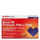 CVS Health Non Drowsy Sinus PE Pressure, Pain + Cold Relief, 24 CT, thumbnail image 1 of 7