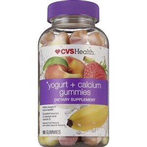  CVS Health Yogurt Plus Calcium Assorted Gummies, 90ct 