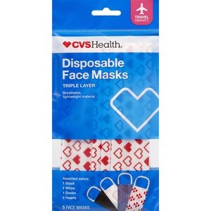 CVS Health Disposable Face Masks, 5CT