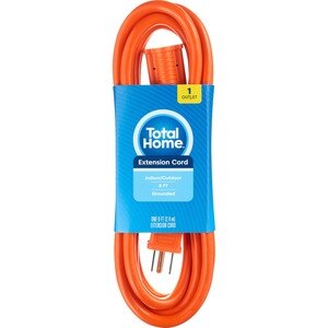 Total Home Indoor/Outdoor Extension Cord, 8 Feet