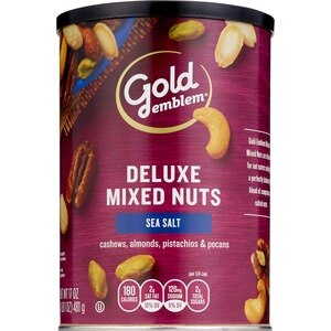 Gold Emblem Deluxe Mixed Nuts With Sea Salt And No Peanuts, 17 Oz , CVS