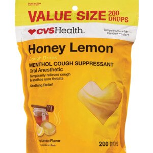CVS Health - Caramelos para la tos con mentol, Honey Lemon, 200 u.