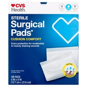 Cvs Health Sterile Latex Free Surgical Pads 5 In X 9 In With