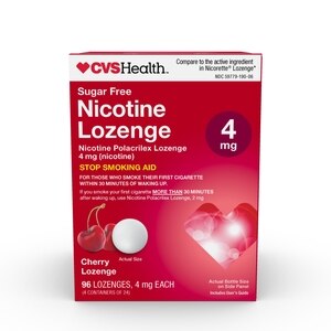 CVS Health Nicotine Polacrilex Mini Lozenges Cherry 4mg