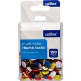 Caliber Thumb Tacks Assorted Colors, thumbnail image 1 of 2