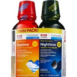 CVS Health Day + Nighttime Cold & Flu Relief Combo Pack, 2 12 OZ bottles, thumbnail image 1 of 9